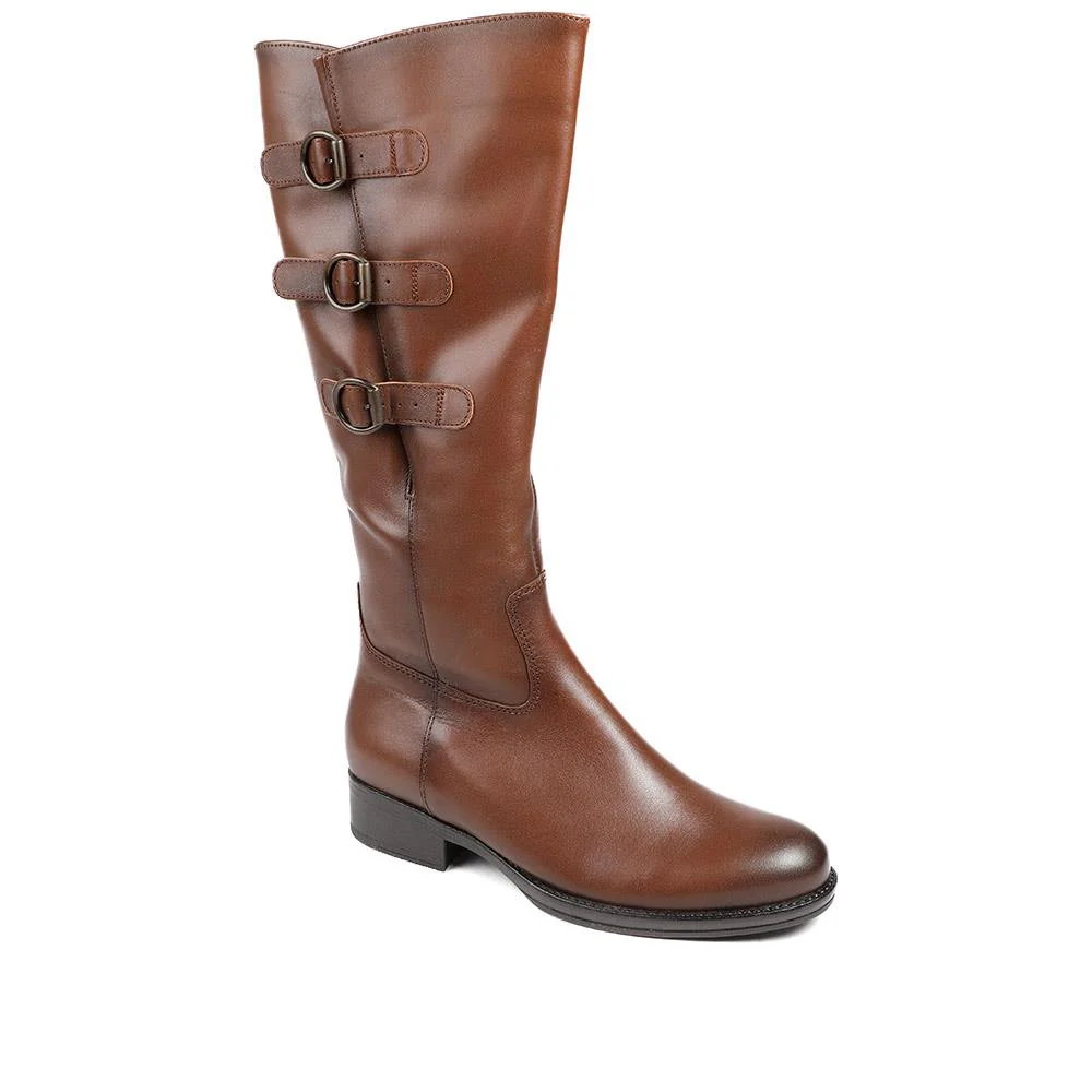 Adieu Leather Knee High Boots - GAB36505 / 322 688 - Image 2