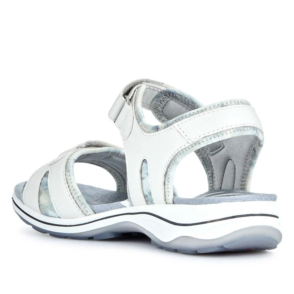 Adjustable Dual Touch Fastening Sandals - RELIF41008 / 326 873 - Off White - Image 3