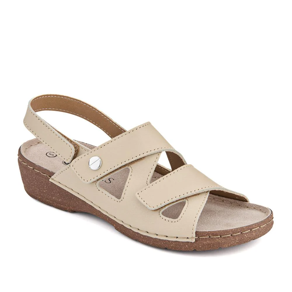 Adjustable Leather Slingback Sandals - PATRI41004 / 327 613