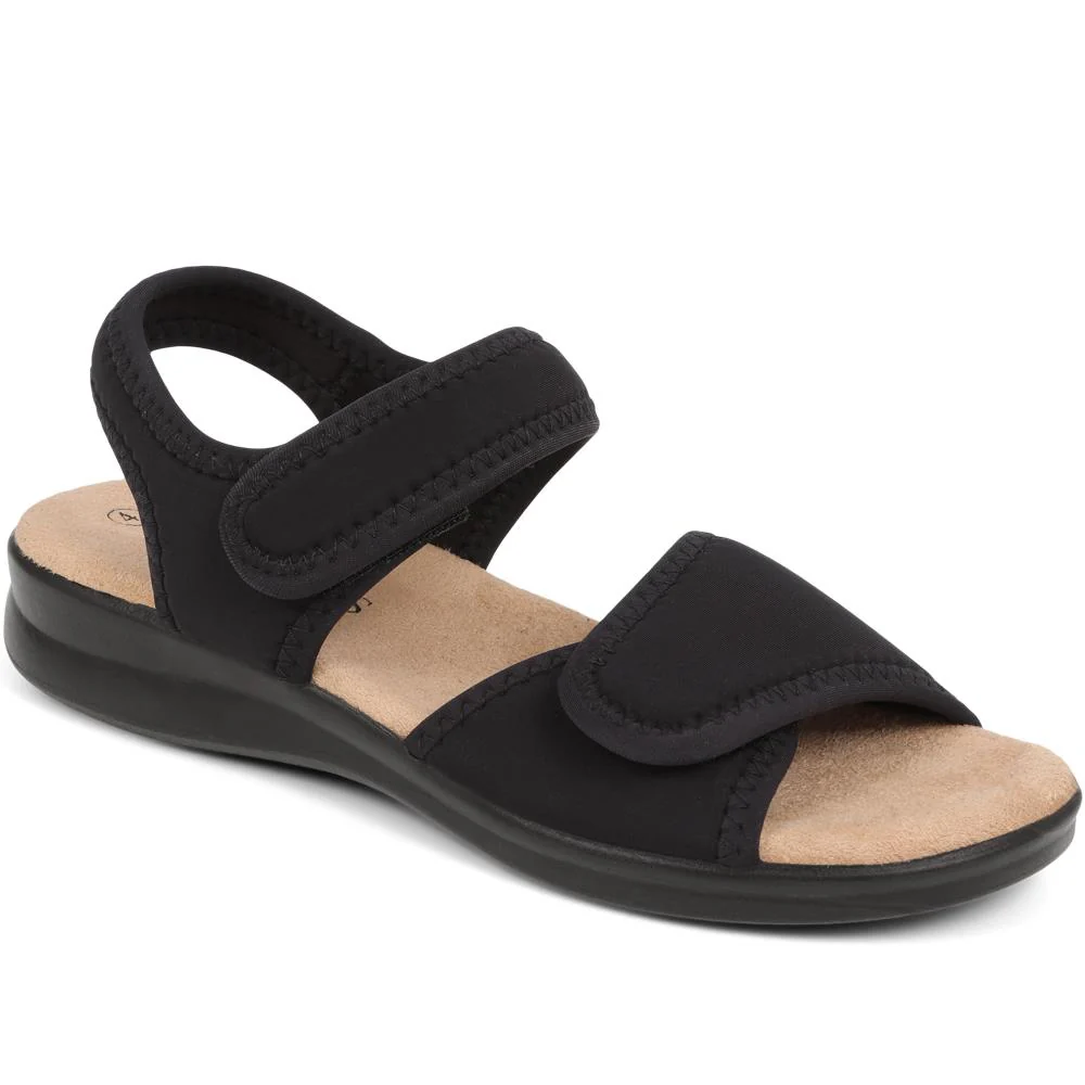 Adjustable Touch-Fasten Sandals - POLY39003 / 325 314 - Black