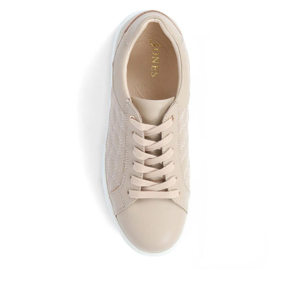 Allana Leather Lace-Up Trainers - ALLANA / 325 133 - Beige - Image 5