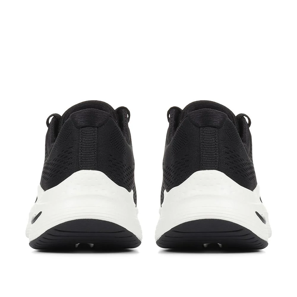 Skechers Arch Fit: Big Appeal Lace-Up Trainers - SKE35075 / 321 382 - Black-White - Image 3