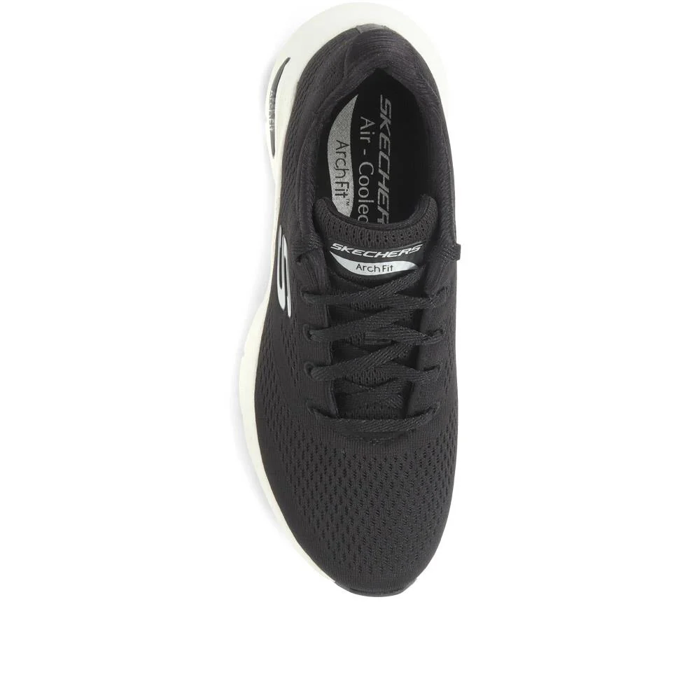 Skechers Arch Fit: Big Appeal Lace-Up Trainers - SKE35075 / 321 382 - Black-White - Image 4