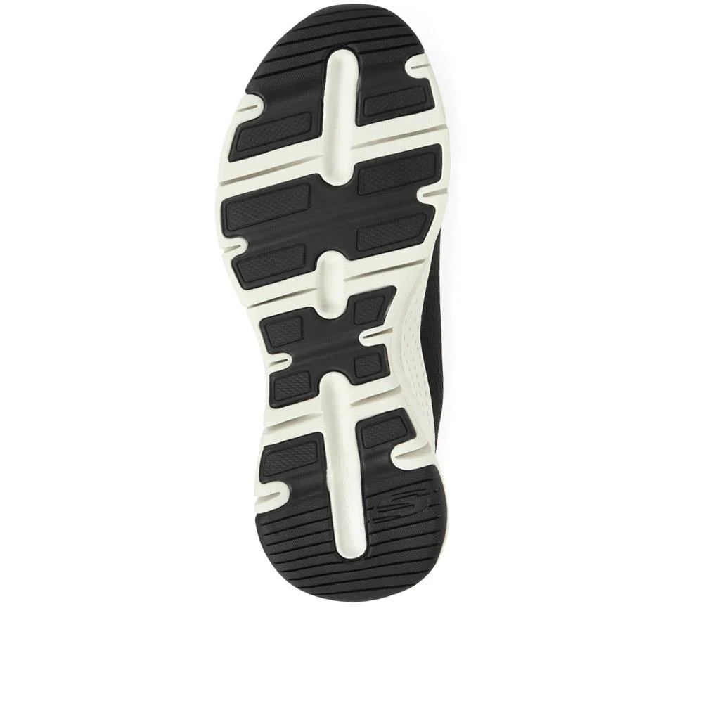 Skechers Arch Fit: Big Appeal Lace-Up Trainers - SKE35075 / 321 382 - Black-White - Image 5