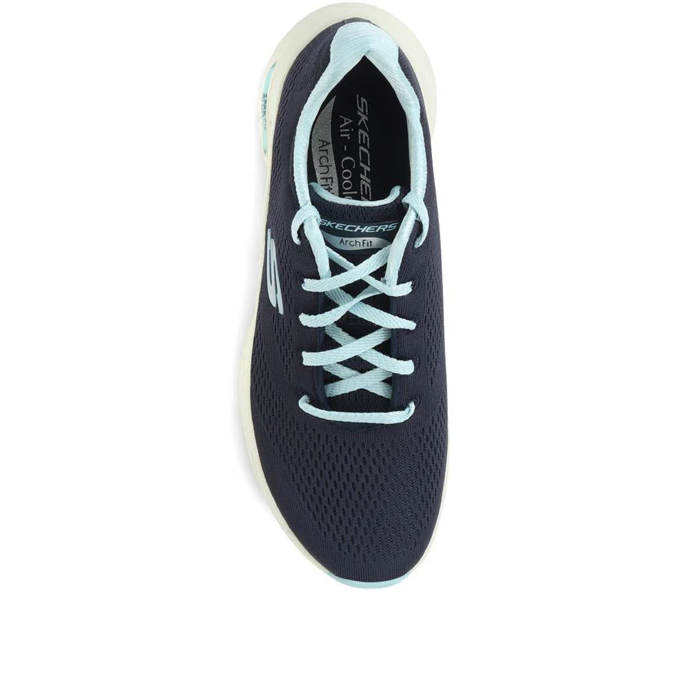 Skechers Arch Fit: Big Appeal Lace-Up Trainers - SKE35075 / 321 382 - Navy - Image 4