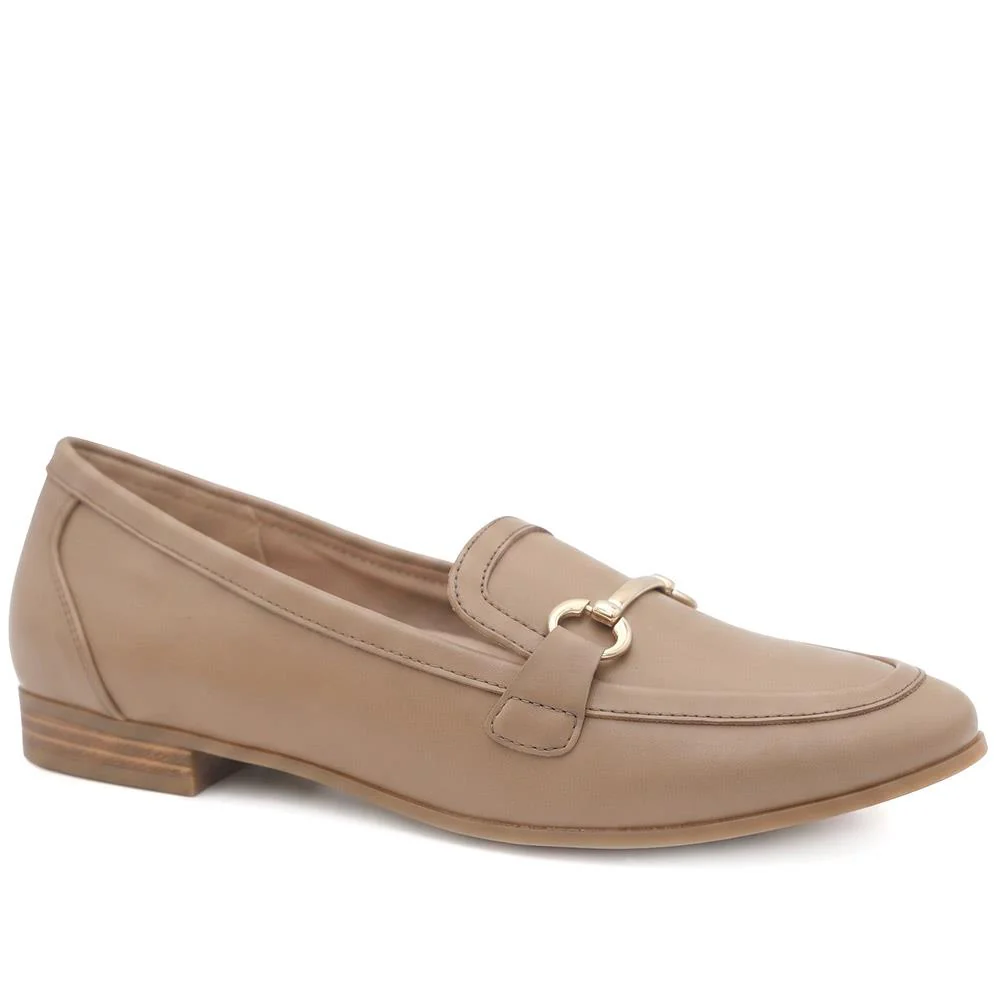 Snaffle Detail Shock Absorbing Moccasins - WOIL43028 / 329 617 - Taupe