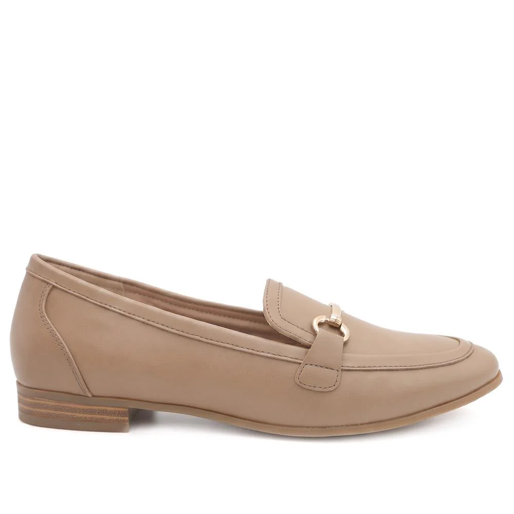 Snaffle Detail Shock Absorbing Moccasins - WOIL43028 / 329 617 - Taupe - Image 3