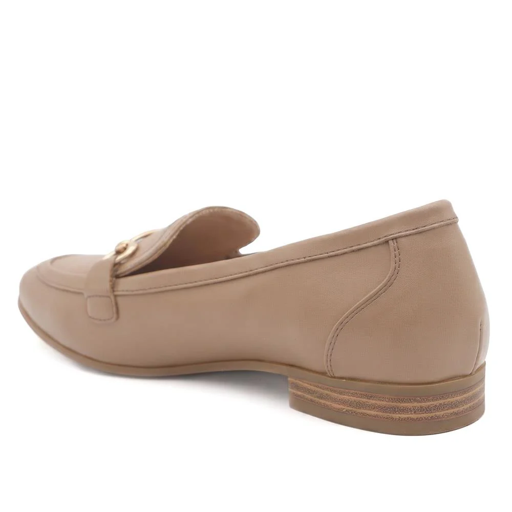 Snaffle Detail Shock Absorbing Moccasins - WOIL43028 / 329 617 - Taupe - Image 4