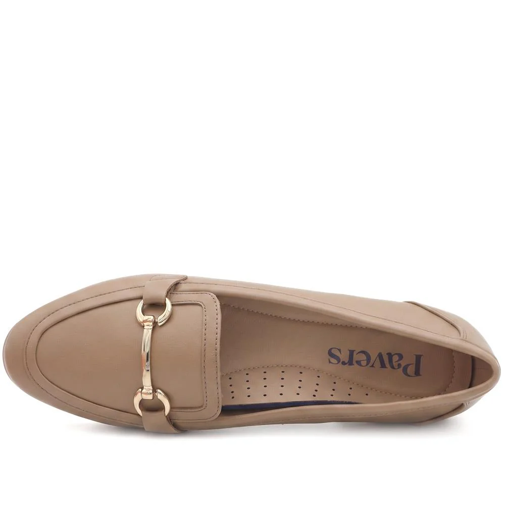 Snaffle Detail Shock Absorbing Moccasins - WOIL43028 / 329 617 - Taupe - Image 5