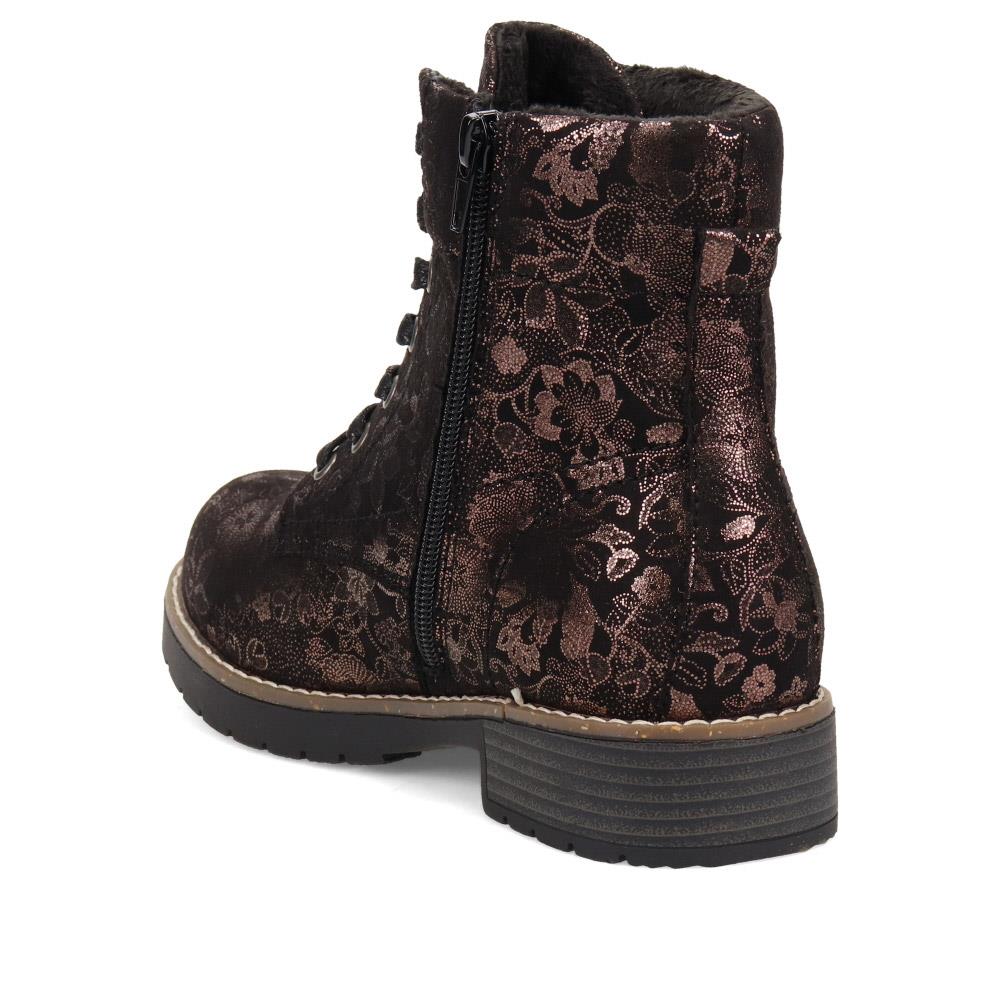 Ashbourne Extra-Wide Boots - ASHBOURNE / 322 709 - Black Floral - Image 3