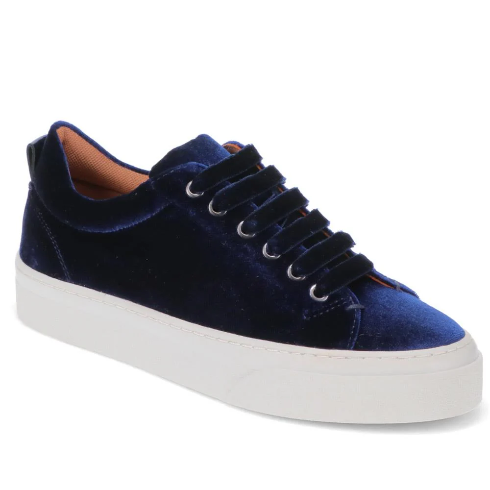 Azura Casual Velvet Trainers - AZURA / 326 576 - Navy