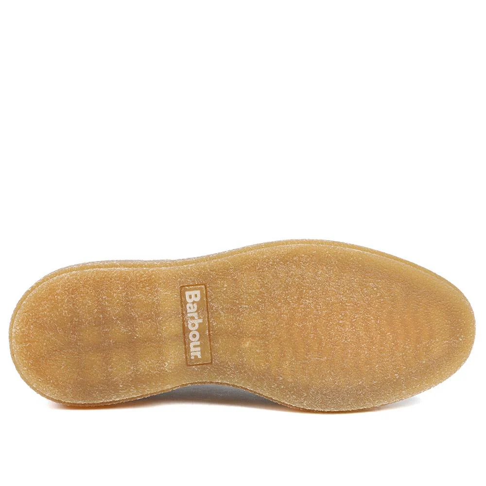 Barbour Harefield Leather Derby Shoes - BARBR42501 / 328 010 - Tan Suede - Image 6