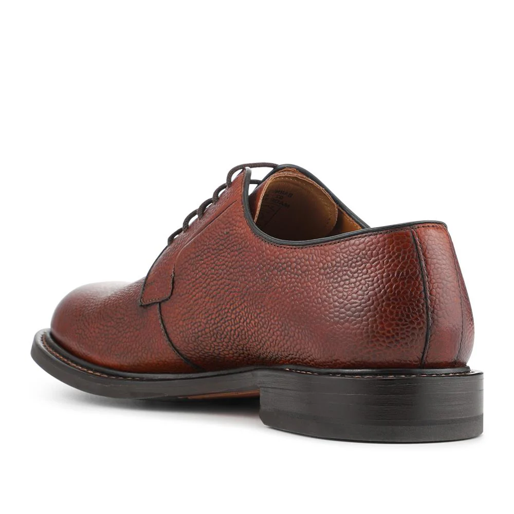 Barnes Goodyear Welt Leather Lace-Up Shoes - BARNES / 327 073 - Tan Grain - Image 3
