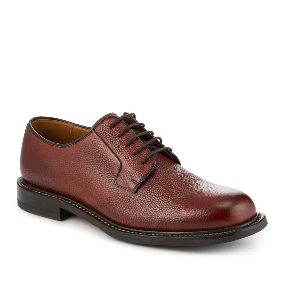 Barnes Goodyear Welt Leather Lace-Up Shoes - BARNES / 327 073 - Tan Grain