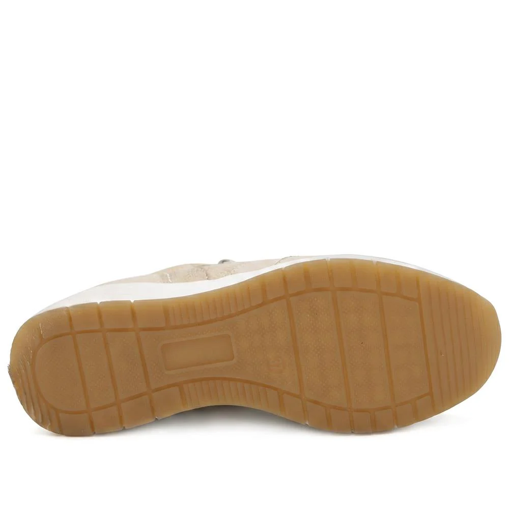 Bellissimo Wide Fit Zip & Lace Trainers - BELWOIL41061 / 329 530 - Gold - Image 5