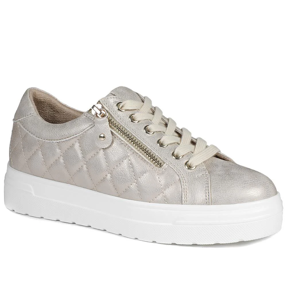 Bellissimo Wide Fit Zipped Trainers - BELWBINS43019 / 328 918 - Image 2