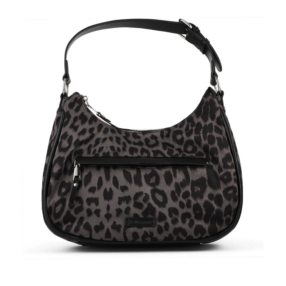 Bellissimo Zip-Close Shoulder Bag - BELHETIA42008 / 328 388 - Black-Leopard