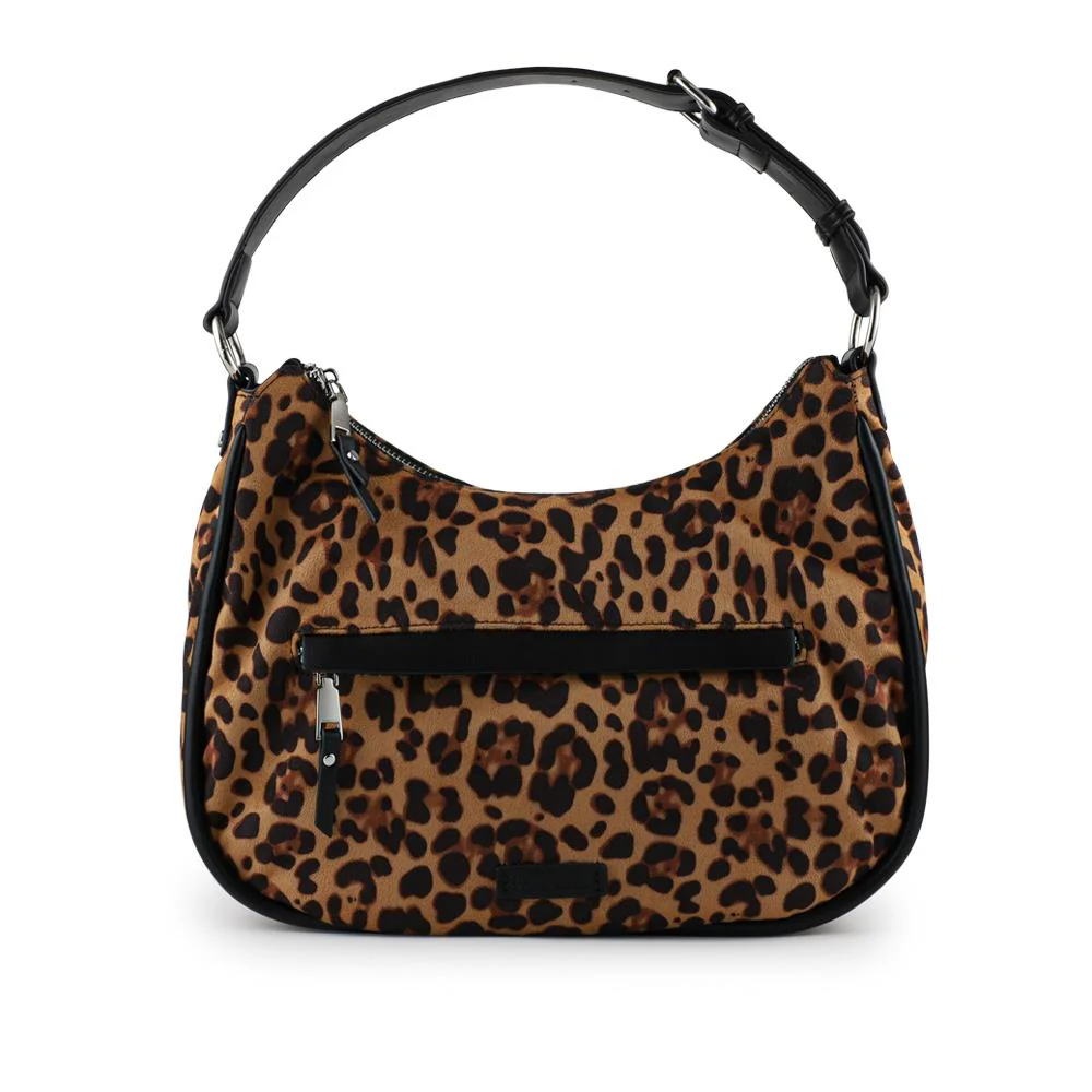 Bellissimo Zip-Close Shoulder Bag - BELHETIA42008 / 328 388 - Leopard