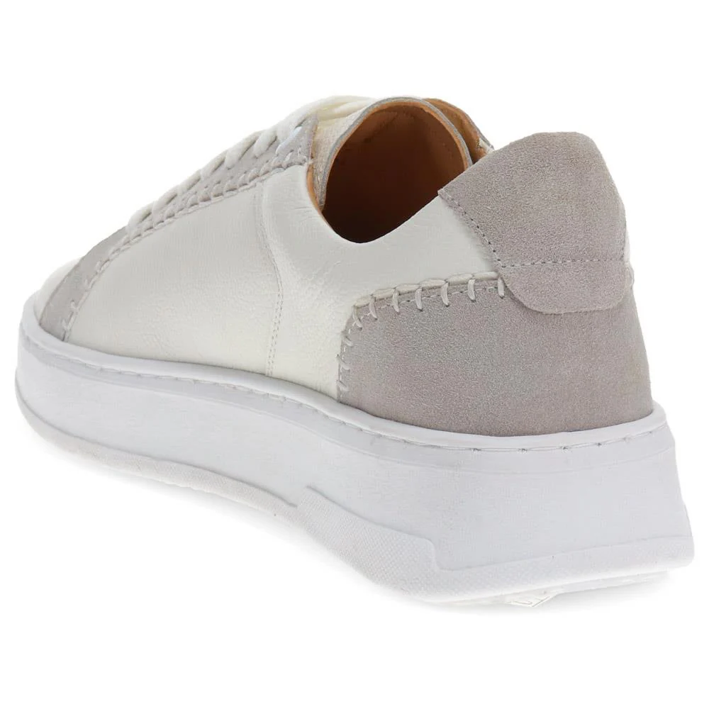 Bergamot Leather Trainers  - BERGAMOT / 325 586 - White - Image 3