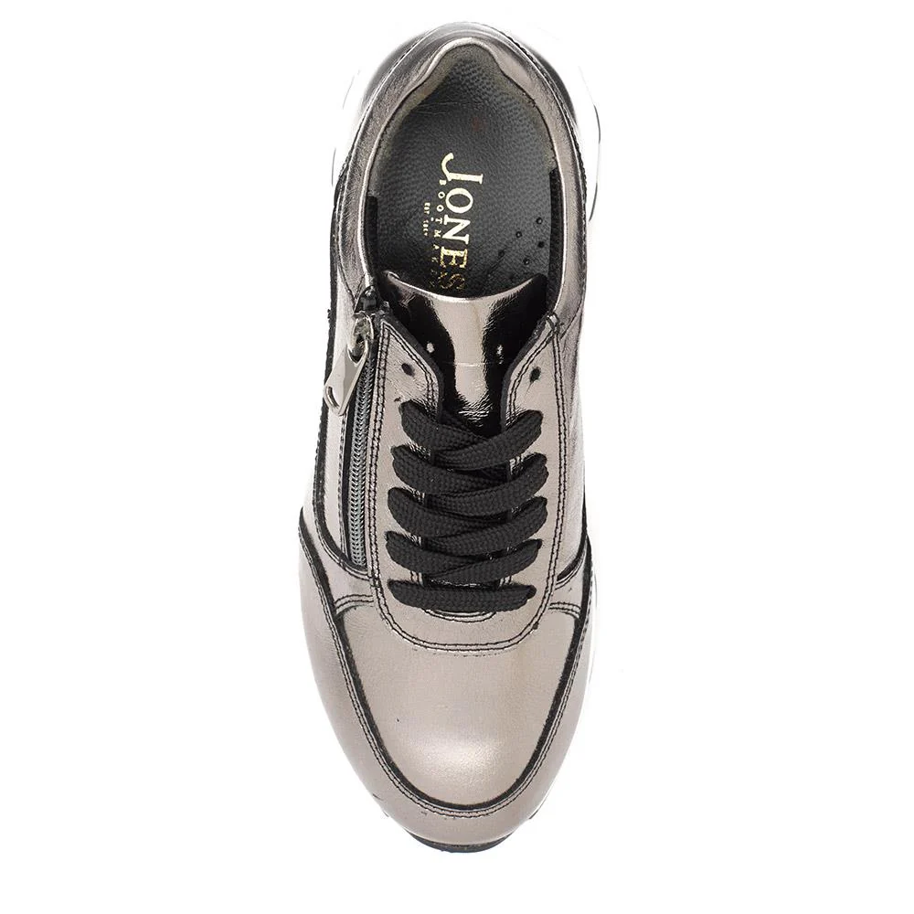 Bertina Lace-Up Trainers - BERTINA / 326 249 - Pewter - Image 4