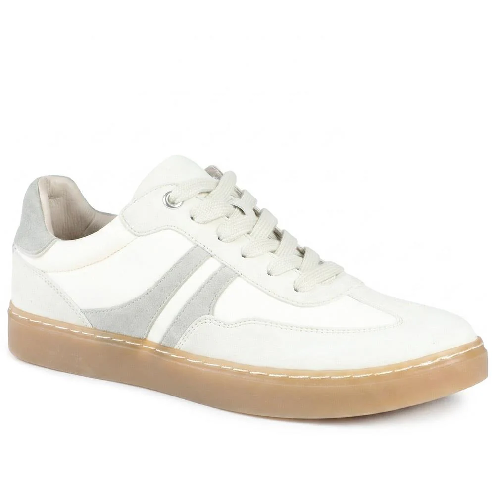 Blanca Leather Lace Up Gum Sole Trainers - BLANCA / 329 088