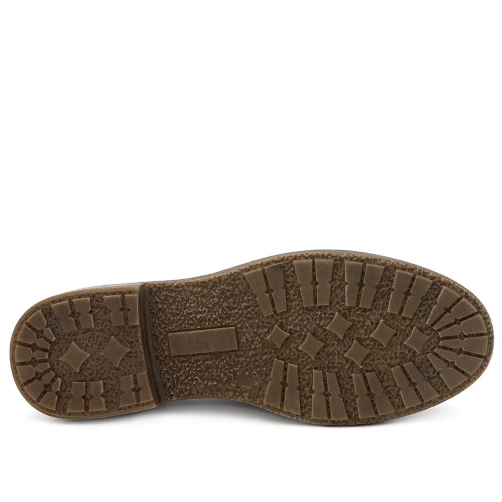 Block Heel Slip On Penny Loafers - WBINS44029 / 329 613 - Chocolate - Image 6