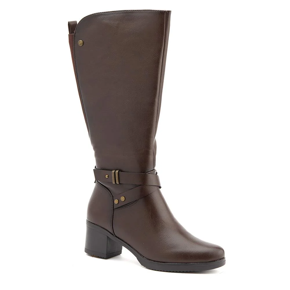 Block-Heeled Long Boots  - WK40013 / 326 375 - Image 2