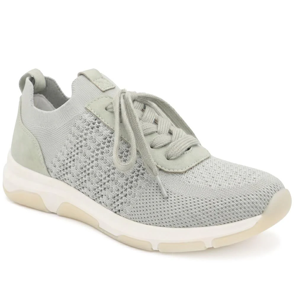 Breathable Lace Up Sporty Trainers - WBINS43070 / 329 264 - Khaki