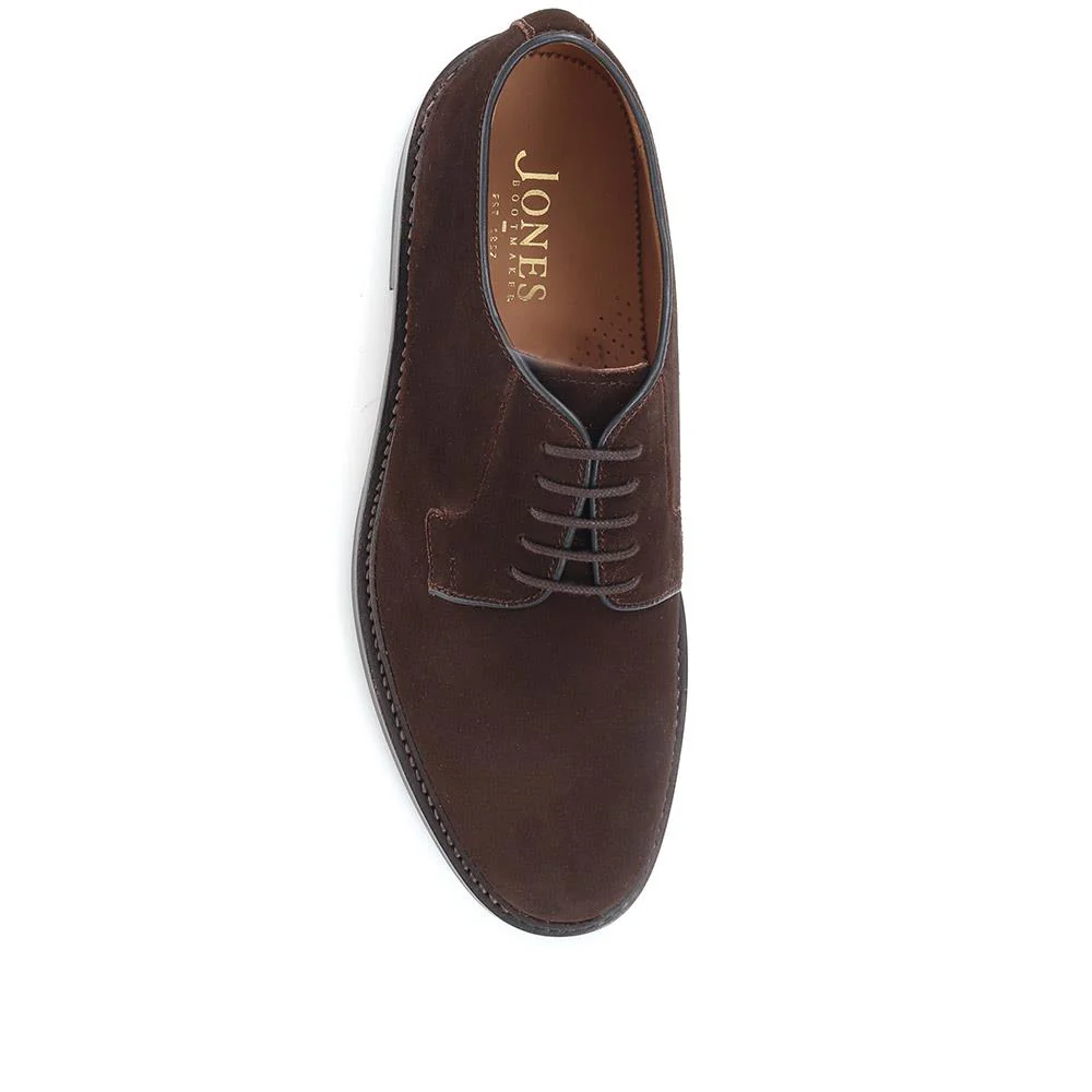Brussels Leather Derby Shoe - BRUSSELS / 320 740 - Brown Suede - Image 7