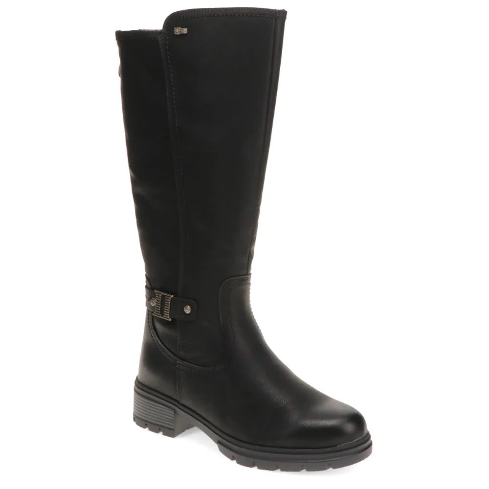 Buckle Detail Long Boots - RELIF40027 / 326 492 - Black
