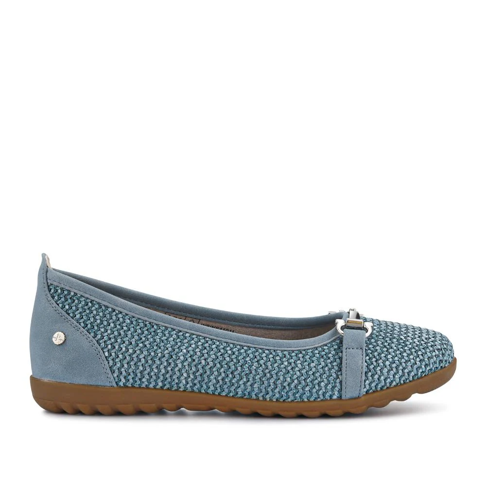 Buckle-Detailed Lightweight Pumps - WBINS41011 / 327 201 - Denim - Image 2