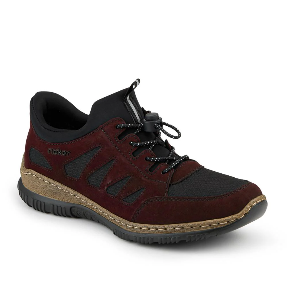 Bungee Lace Slip On Trainers - RKR42512 / 327 798 - Burgundy