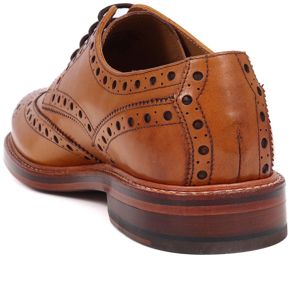 Bushwick Goodyear Welted Leather Brogues - BUSHWICK / 319 886 - Tan - Image 3