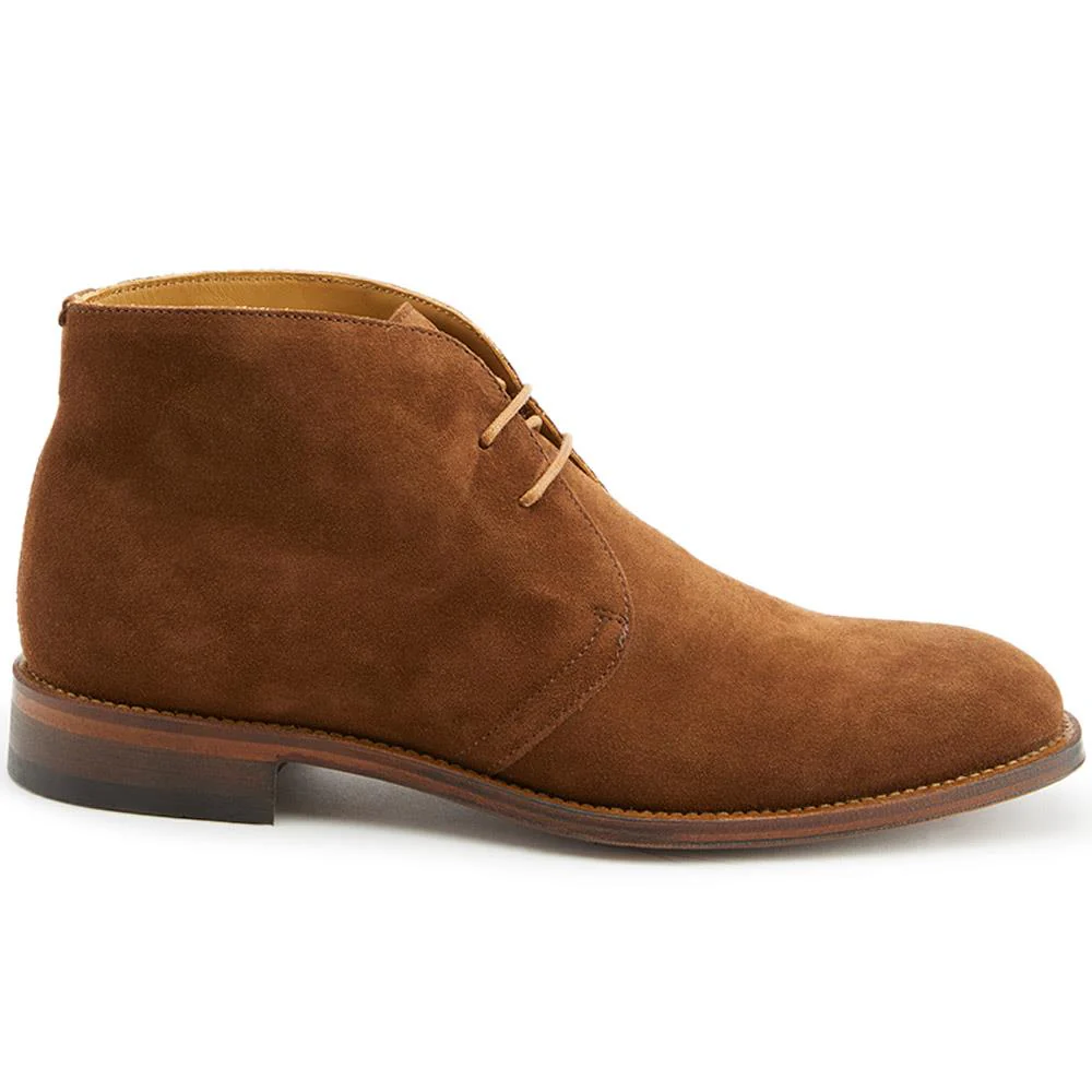 Campbell Blake Stitched Suede Desert Boots - CAMPBELL / 321 132 - Tobacco Suede - Image 2