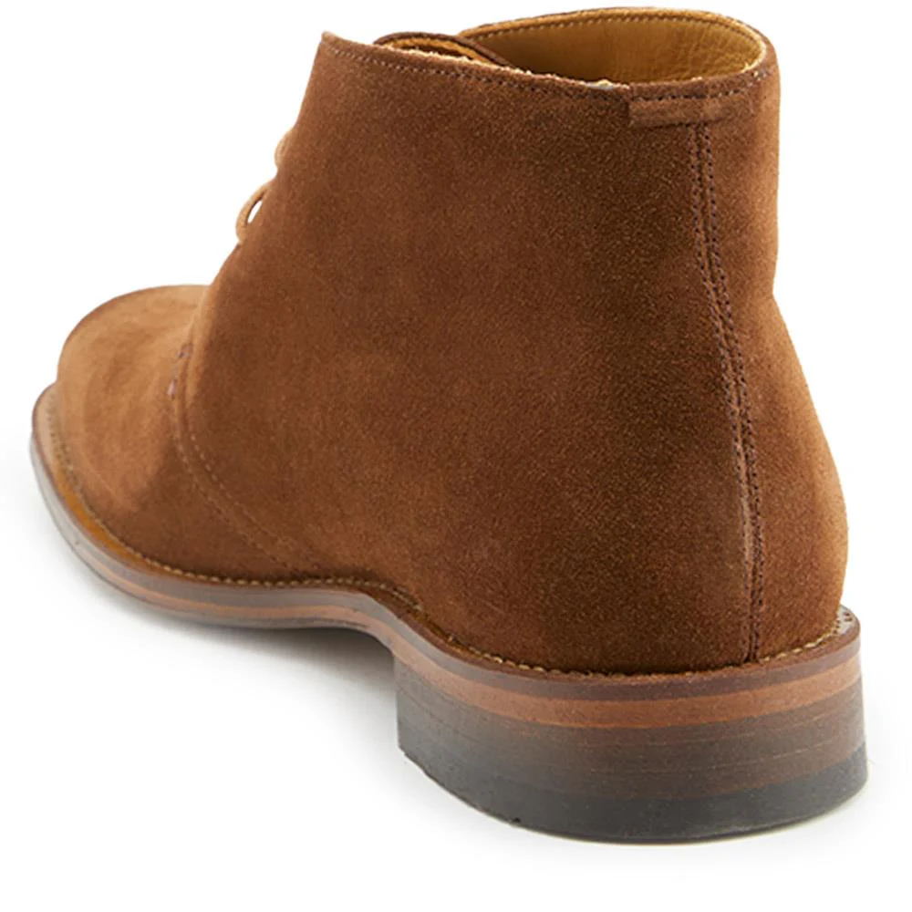 Campbell Blake Stitched Suede Desert Boots - CAMPBELL / 321 132 - Tobacco Suede - Image 3