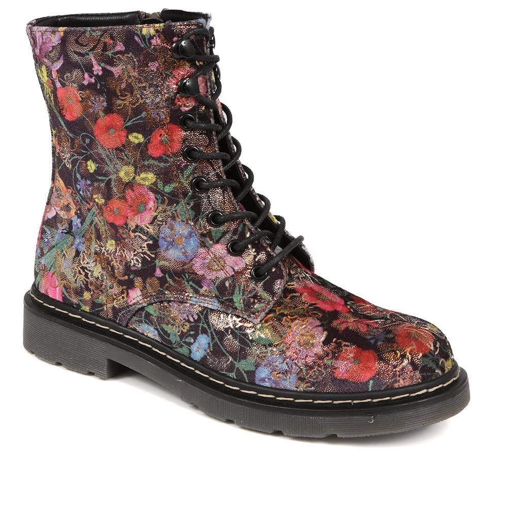 Casual Ankle Boots - WBINS38035 / 324 118 - Black Multi