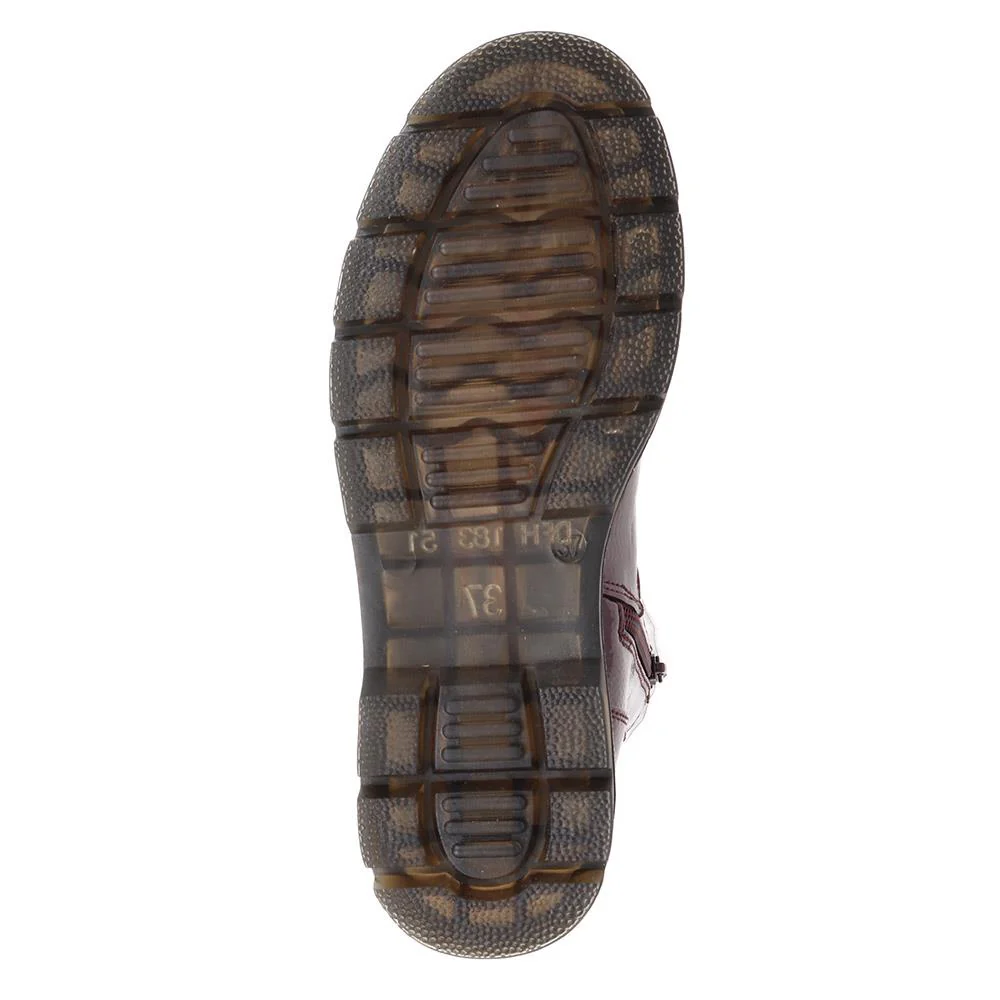 Casual Chelsea Boots - WOIL38009 / 324 131 - Burgundy Patent - Image 5