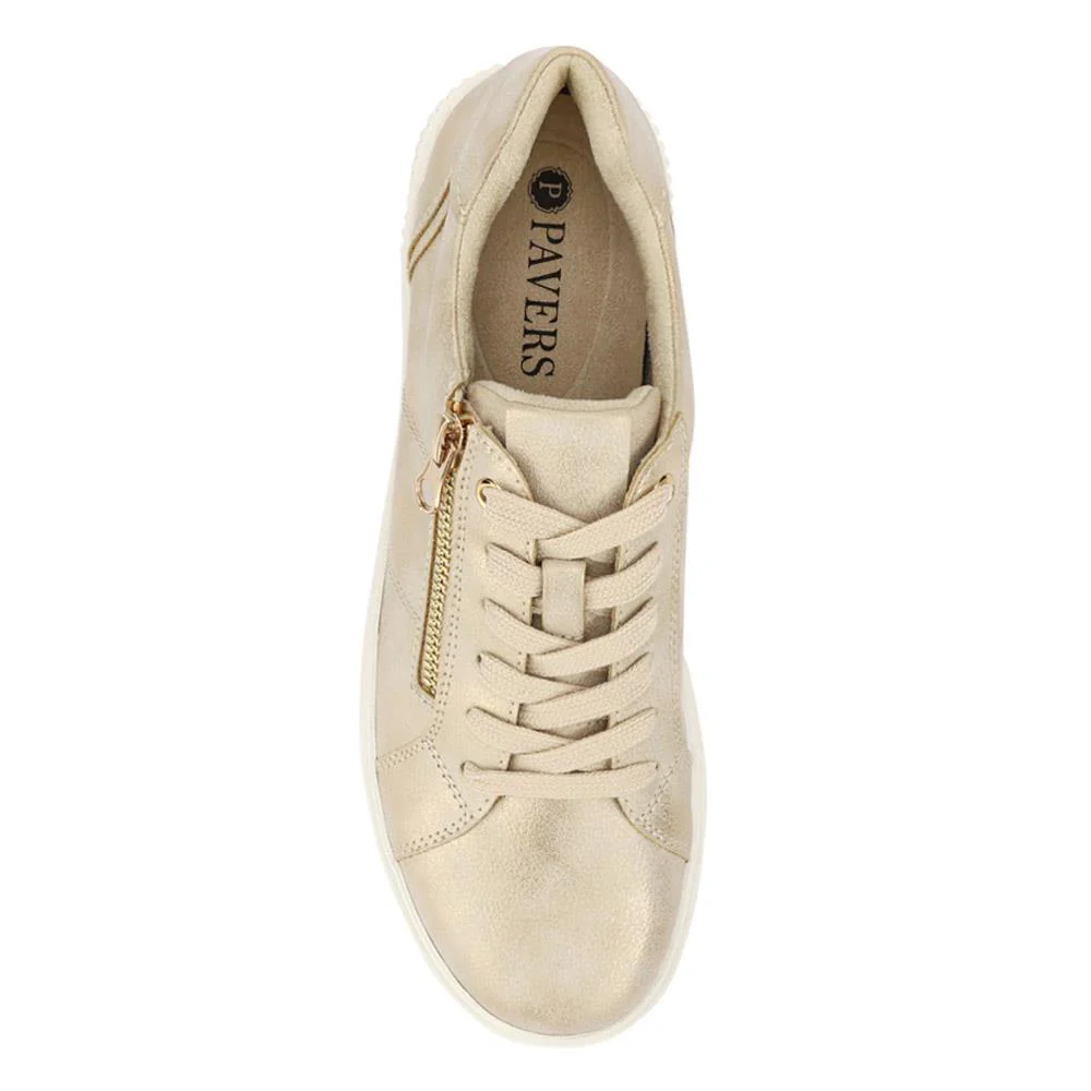 Casual Dual-Fasten Trainers - WOIL41058 / 327 408 - Gold - Image 4