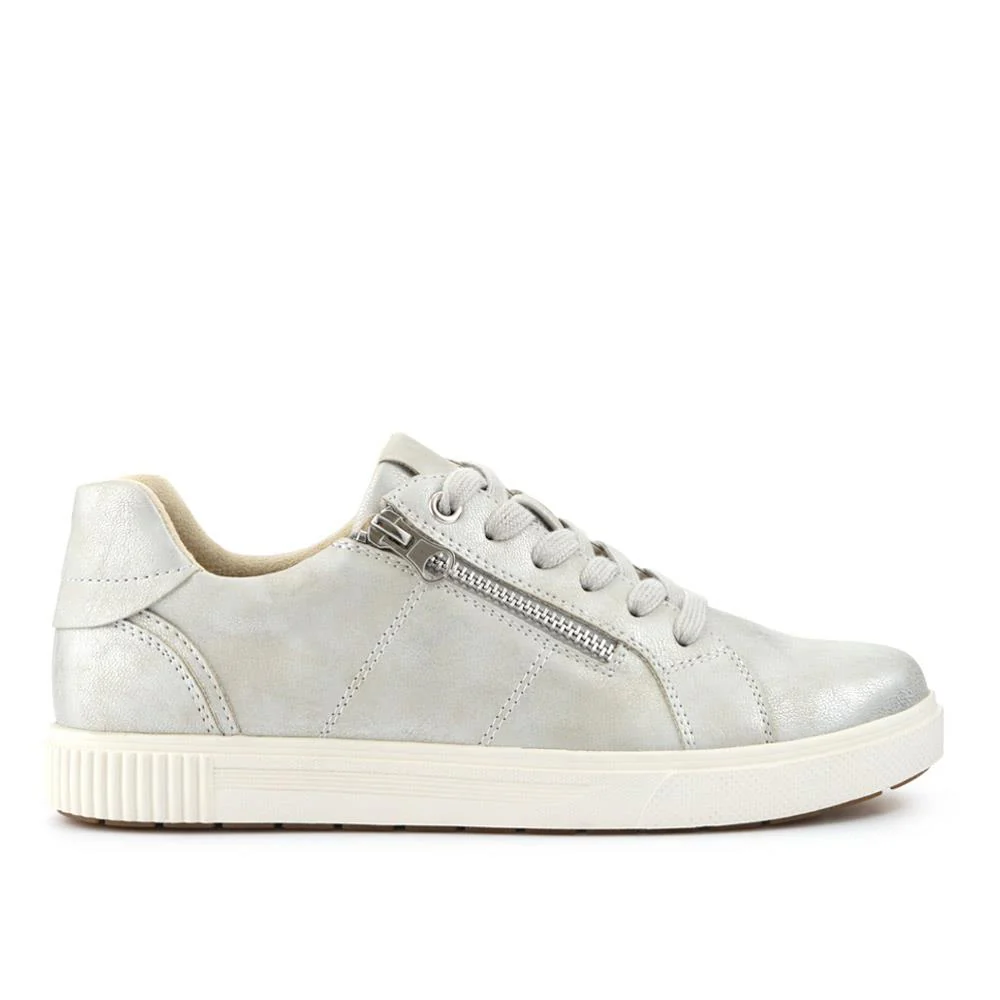 Casual Dual-Fasten Trainers - WOIL41058 / 327 408 - Silver - Image 2