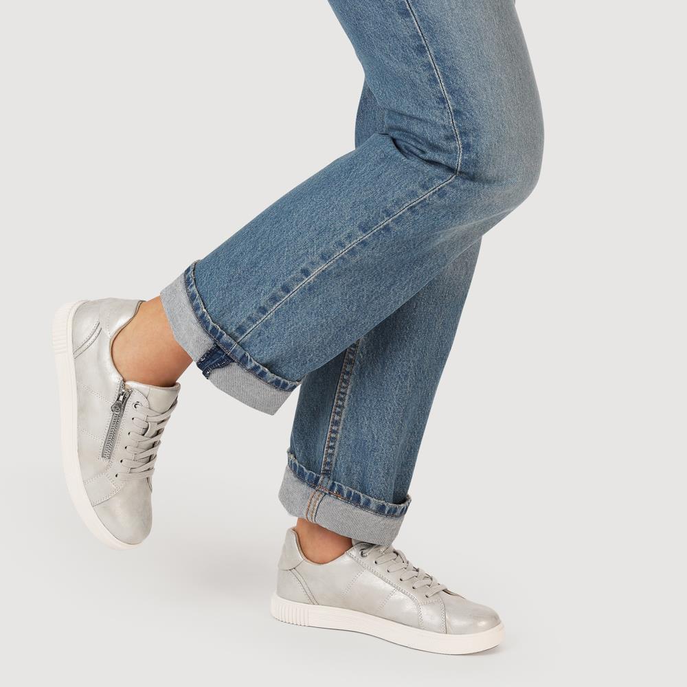 Casual Dual-Fasten Trainers - WOIL41058 / 327 408 - Silver - Image 5