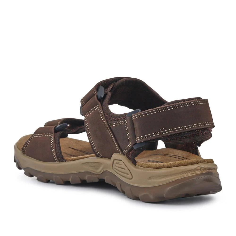Casual Dual Touch-Fasten Sandals - DDIN41008 / 327 396 - Brown - Image 3