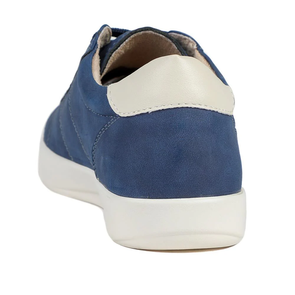 Casual Lace Up Platform Trainers - WBINS43017 / 329 059 - Navy - Image 4