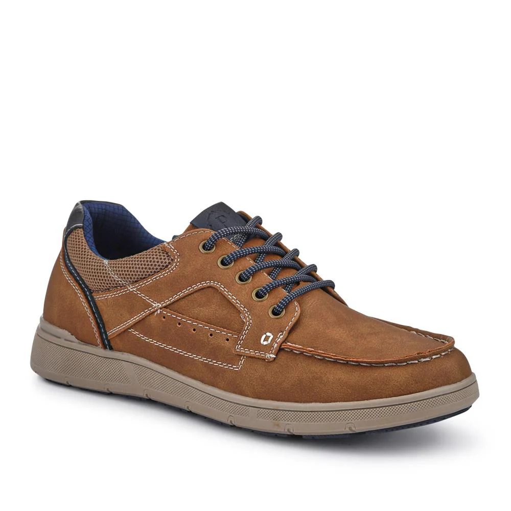 Casual Lace Up Shoes - GANG41013 / 327 575 - Tan