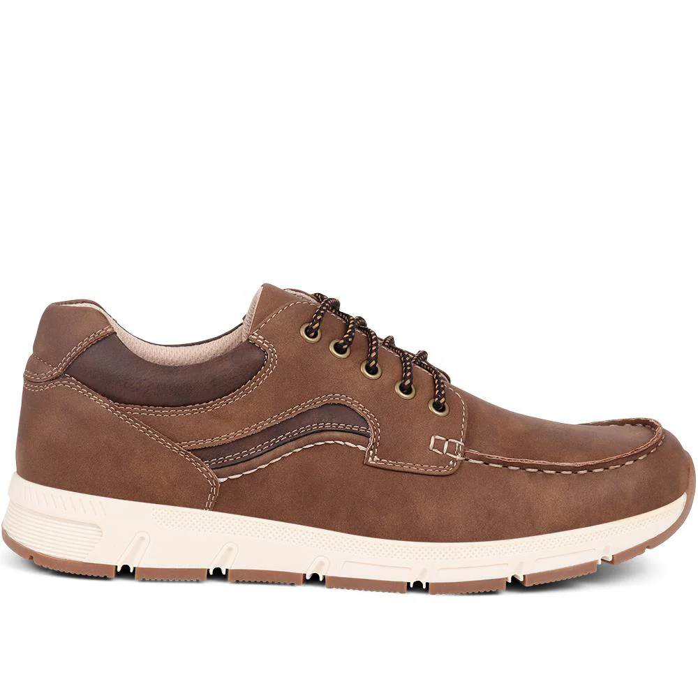Casual Lace-Up Shoes  - WBINS39102 / 325 276 - Brown - Image 2