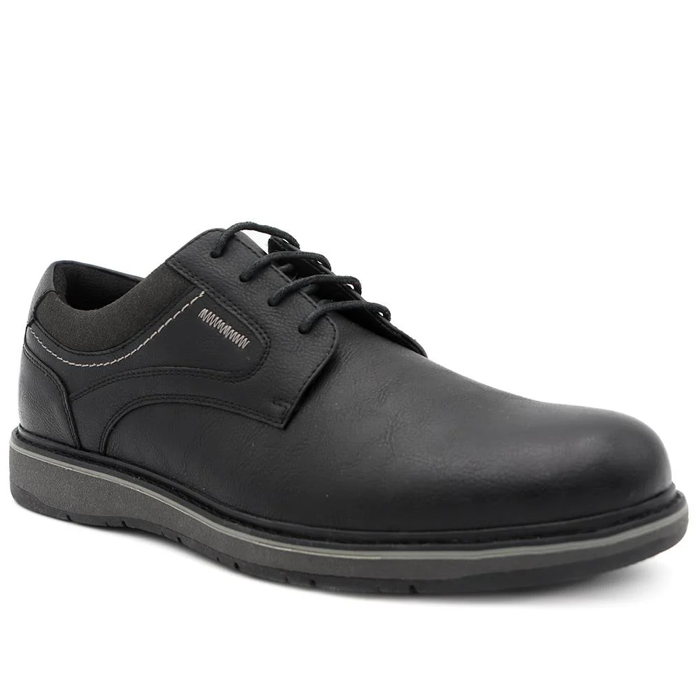 Casual Lace Up Shoes - XINGH44012 / 330 033 - Black