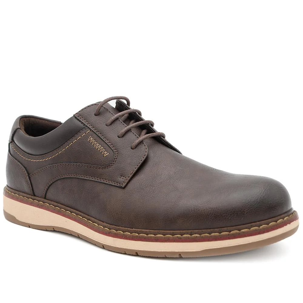 Casual Lace Up Shoes - XINGH44012 / 330 033 - Brown