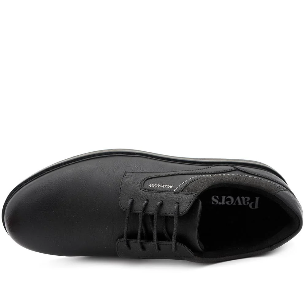 Casual Lace Up Shoes - XINGH44012 / 330 033 - Black - Image 5
