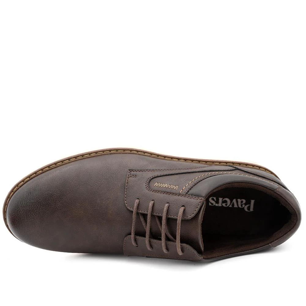 Casual Lace Up Shoes - XINGH44012 / 330 033 - Brown - Image 5