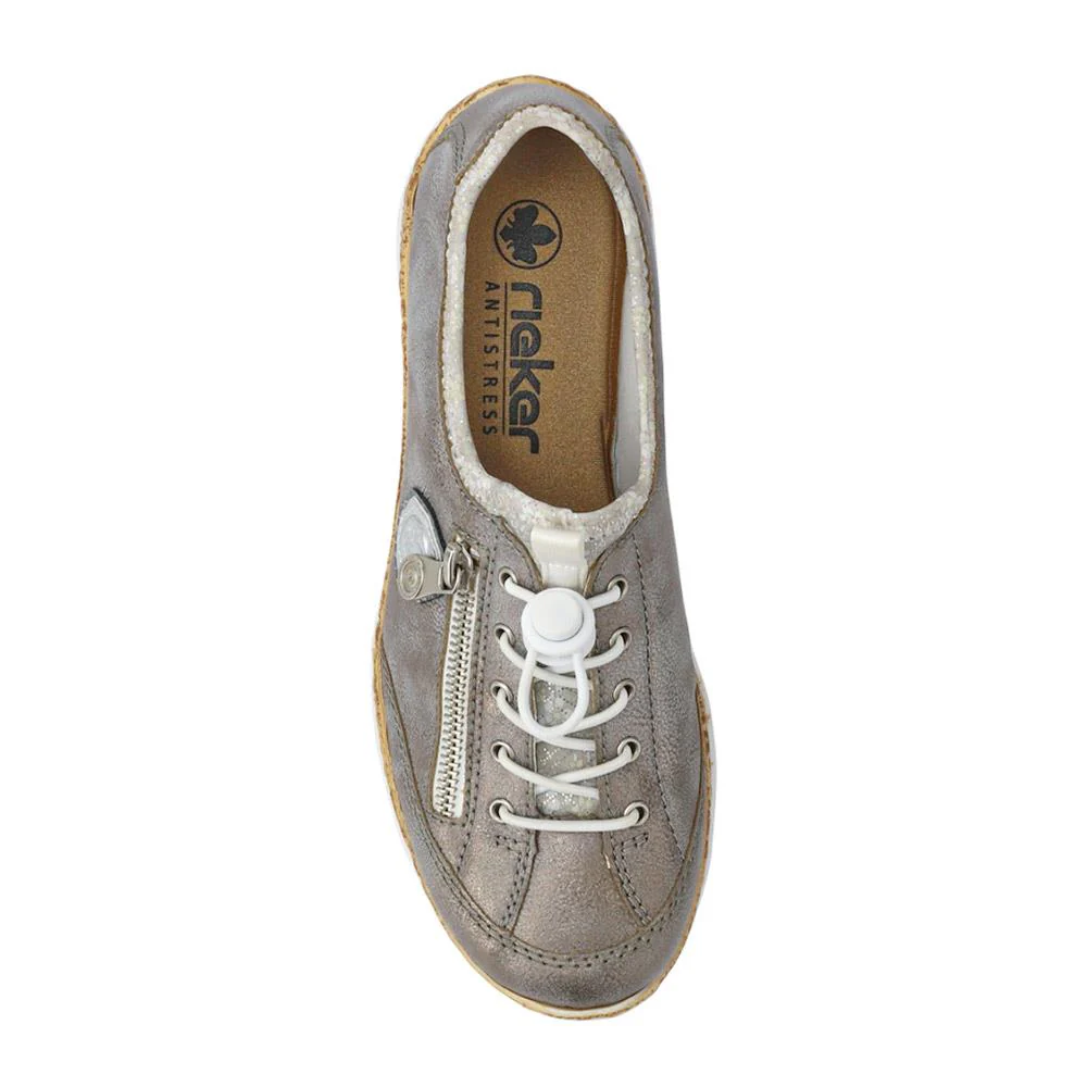 Casual Lace-Up Trainer - RKR29515 / 313 987 - Grey - Image 4