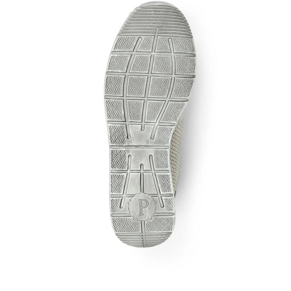 Casual Lace-Up Trainers - WBINS31031 / 317 658 - Grey - Image 4